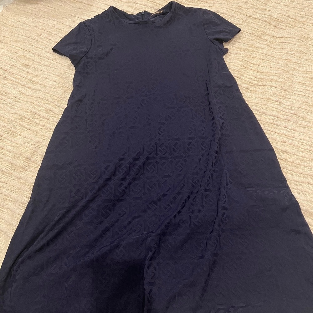 J. McLaughlin Textured Navy Dress